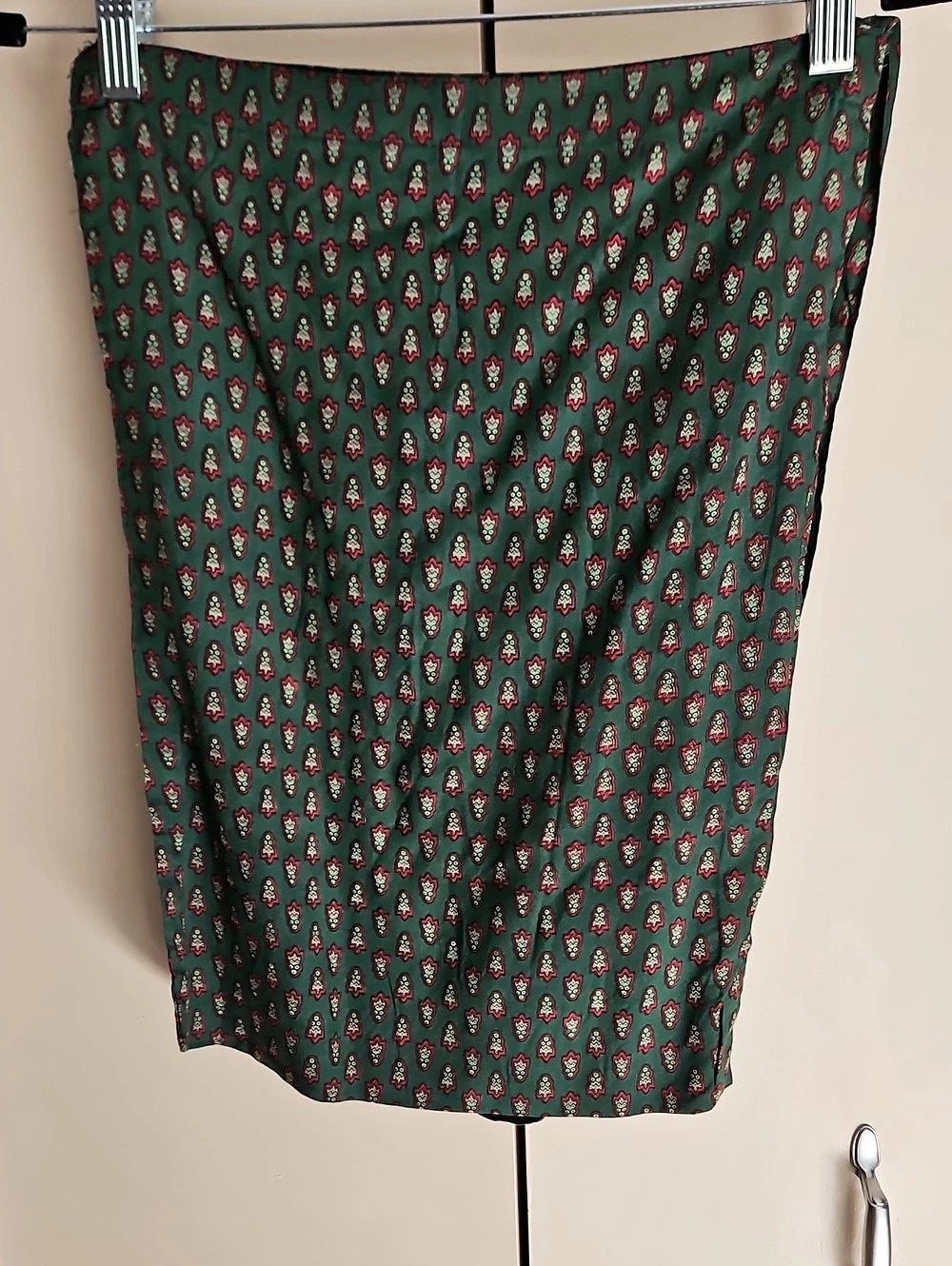 April Cornell 50th Anniversary in Green & Pink Like New Tote/bag